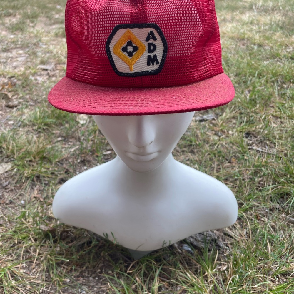 Vintage Full Mesh ADM Patch Trucker Hat